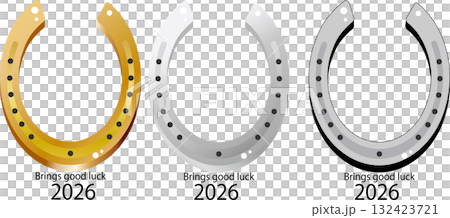 幸運を呼ぶ馬の蹄鉄 132423721