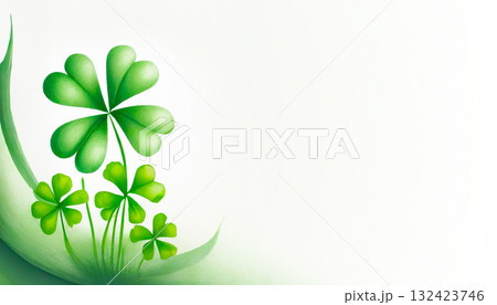 四つ葉のクローバー, AI生成画像 132423746