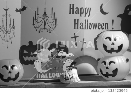 ハロウィン背景のかわいいハロウィン ハロウィン背景のかわいいハロウィン 132423943