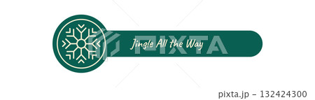 Green outline snowflake icon on christmas holiday label seal. Decorative box lid with snow flake accent, xmas graphic and simple outline design for festive packaging and seasonal decoration. Green outline snowflake icon on christmas holiday label seal. Decorative box lid with snow flake accent, xmas graphic and simple outline design for festive packaging and seasonal decoration. 132424300