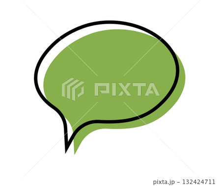 Communication bubble template. Empty cartoon dialog balloon, text box, quote fram, chat tag, discussion label, idea sticker isolated on white background. Vector illustration Communication bubble template. Empty cartoon dialog balloon, text box, quote fram, chat tag, discussion label, idea sticker isolated on white background. Vector illustration 132424711