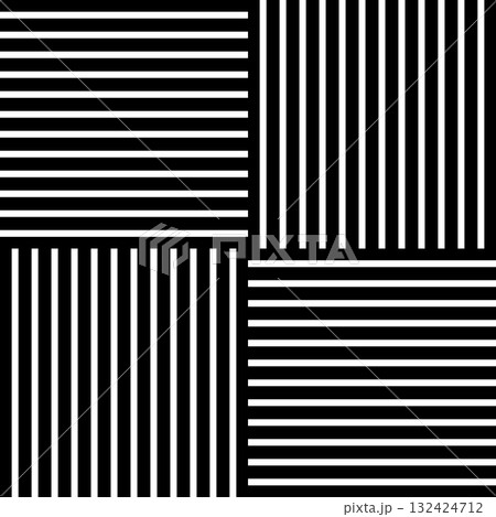 Wicker basket texture closeup view. Print with crossed straight horizontal and vertical stripes. Parallel lines background. Abstract geometric pattern. Fabric structure. Vector graphic illustration Wicker basket texture closeup view. Print with crossed straight horizontal and vertical stripes. Parallel lines background. Abstract geometric pattern. Fabric structure. Vector graphic illustration 132424712