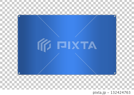 Blue Metal Plate D4 132424763