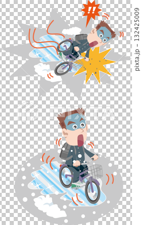 交通安全＜雪道＆道路凍結・自転車・学生＞ 132425009