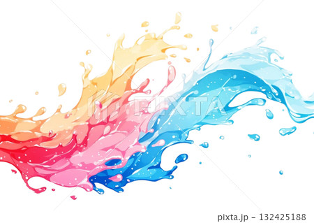 色彩がぶつかり合う抽象アート、ペンキ、ストリート、素材、背景なし、グラフィック、イラスト 色彩がぶつかり合う抽象アート、ペンキ、ストリート、素材、背景なし、グラフィック、イラスト 132425188