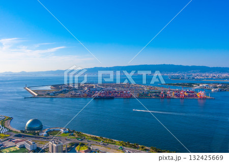 大阪港と万博閉幕後の夢洲 大阪港と万博閉幕後の夢洲 132425669
