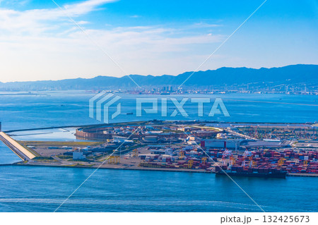 大阪港と万博閉幕後の夢洲 大阪港と万博閉幕後の夢洲 132425673