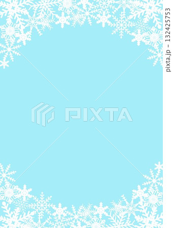 雪の結晶のフレーム枠のフレーク背景イラスト クリスマス チラシ フライヤー冬夏 水色ブルー ベクター 雪の結晶のフレーム枠のフレーク背景イラスト クリスマス チラシ フライヤー冬夏 水色ブルー ベクター 132425753
