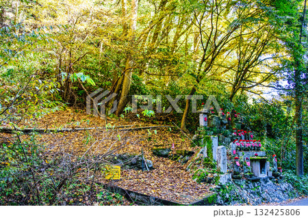 高尾山　登山道　琵琶滝コース入口　洗心地蔵尊（あらいごじぞうそん） 132425806