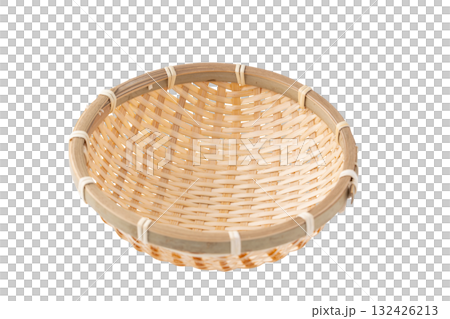 透明背景（png）に竹かご 132426213
