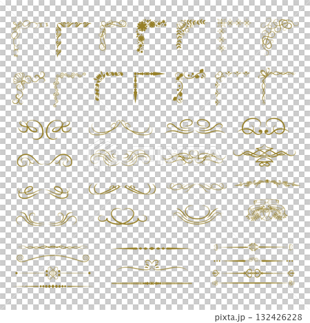 Decorative frame material set Decorative frame material set 132426228