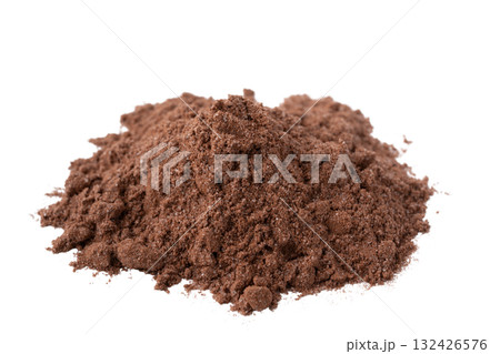 透明背景（png）に砂糖入りのココアの粉 132426576