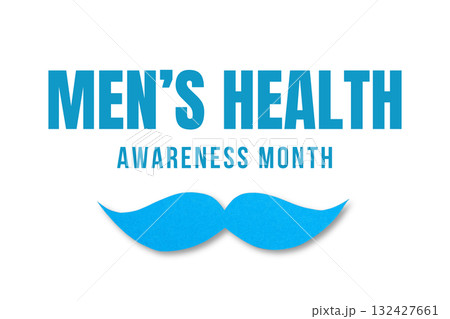 Bold blue text promotes men's health awareness, isolated, PNG Bold blue text promotes men's health awareness, isolated, PNG 132427661