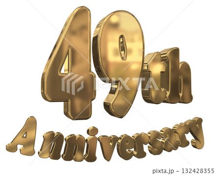 3DCG文字「49th Anniversary/49周年マークキラキラ」 3DCG文字「49th Anniversary/49周年マークキラキラ」 132428355