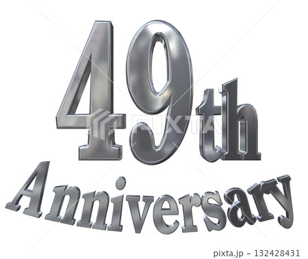 3DCG文字「49th Anniversary/49周年マークキラキラ」 3DCG文字「49th Anniversary/49周年マークキラキラ」 132428431