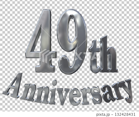 3DCG文字「49th Anniversary/49周年マークキラキラ」 3DCG文字「49th Anniversary/49周年マークキラキラ」 132428431