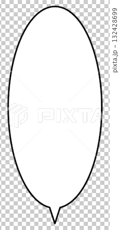 一個簡單的垂直橢圓形對話泡泡 一個簡單的垂直橢圓形對話泡泡 132428699
