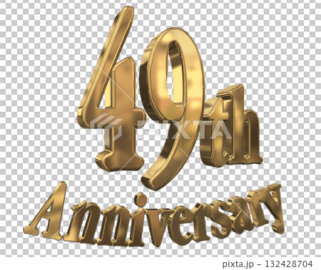 3DCG文字「49th Anniversary/49周年マークキラキラ」 3DCG文字「49th Anniversary/49周年マークキラキラ」 132428704