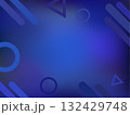 上品な幾何学模様入り夜空のグラデ背景・紺 132429748