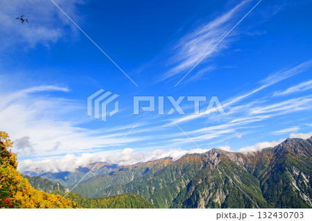 立山黒部アルペンルート 大観峰(2316m)屋上よりの絶景 富山県 立山黒部アルペンルート 大観峰(2316m)屋上よりの絶景 富山県 132430703