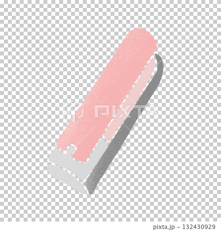 スタンプ風のつめきりのイラスト スタンプ風のつめきりのイラスト 132430929
