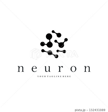 Neuron logo simple design cell dna molecule atom with modern minimalist concept design for brand business product also poster template and design Neuron logo simple design cell dna molecule atom with modern minimalist concept design for brand business product also poster template and design 132431089