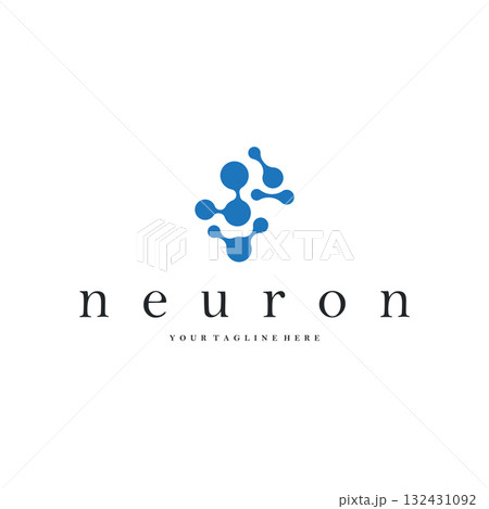 Neuron logo simple design cell dna molecule atom with modern minimalist concept design for brand business product also poster template and design Neuron logo simple design cell dna molecule atom with modern minimalist concept design for brand business product also poster template and design 132431092