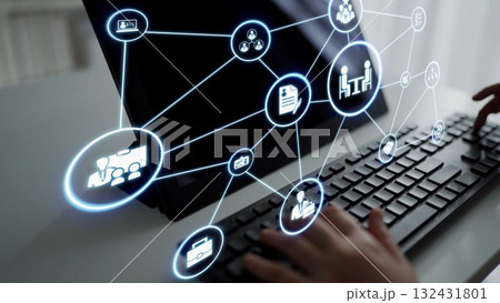 Digital Human Resource and Online Recruitment Technology Funnel 132431801