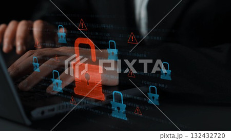 Cybersecurity Breach Highlighting Data Vulnerability Marrow 132432720