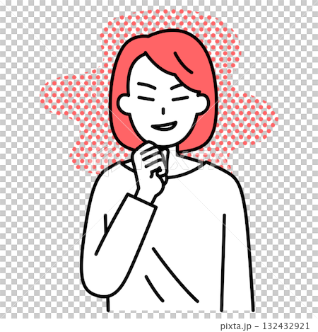 Scheming young woman Scheming young woman 132432921