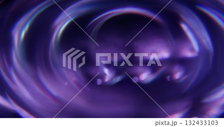 Defocused shiny flare. Gradient texture. Purple neon color radiant glisten on visual optical luminous light art illuminated background. 132433103