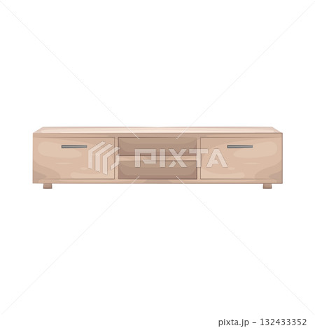 Illustration of tv cabinet  132433352