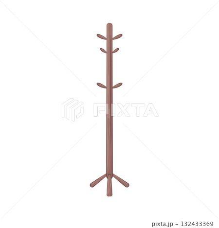 Illustration of coat rack  132433369