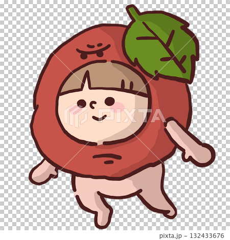 一名兒童在戲劇中穿著醃梅服裝的插圖 一名兒童在戲劇中穿著醃梅服裝的插圖 132433676