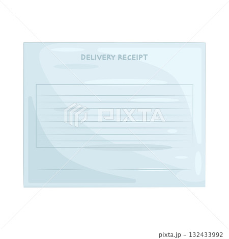 Illustration of delivery receipt Illustration of delivery receipt 132433992