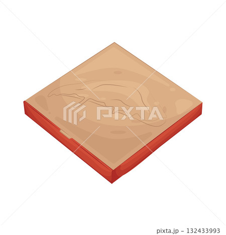 Illustration of pizza box Illustration of pizza box 132433993