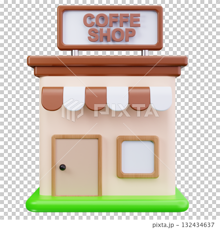 Coffee Shop Building Coffee Shop Building 132434637