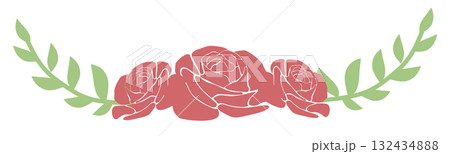 rose flower pattern 132434888