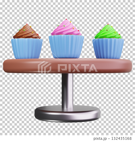 Colorful Cupcakes Display 132435168