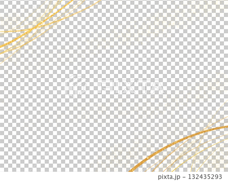 金色の筆ライン背景素材 132435293