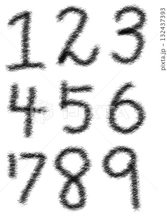 墨で描いた記号セット 132437393