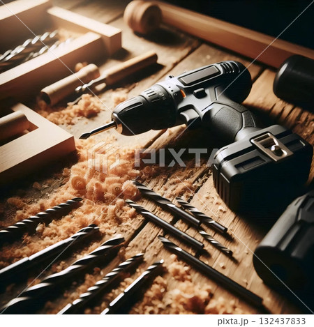 A power drill tool, Ai generated image 132437833