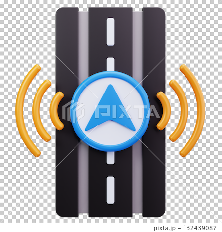 GPS Road Navigation 132439087