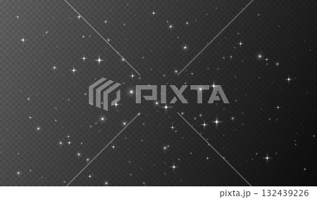 White sparkling stars, shiny particles light effect, transparent flying stardust texture White sparkling stars, shiny particles light effect, transparent flying stardust texture 132439226