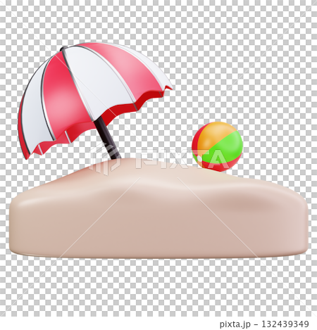 Sunny Beach Scene 132439349