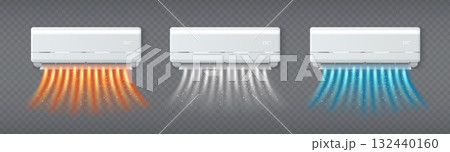 Split system air condition units with airflow 132440160