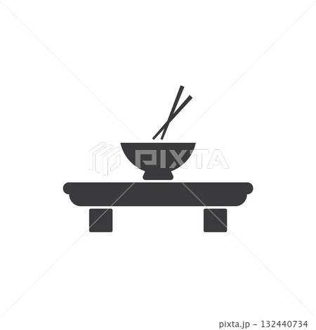 Bowl and Chopsticks Icon 132440734