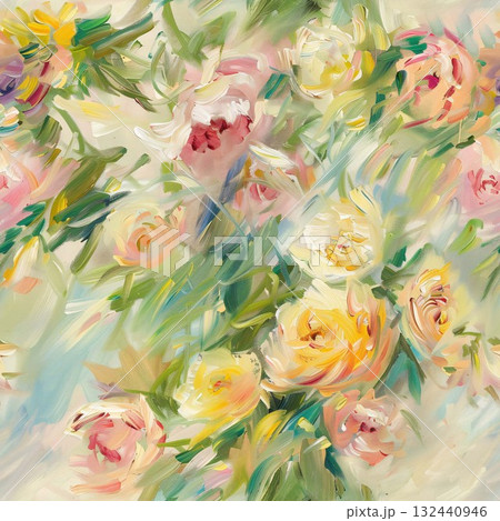 Handpainted Diverse Artistic Floral And Landscape Pattern Collection Artwork Assortment 132440946
