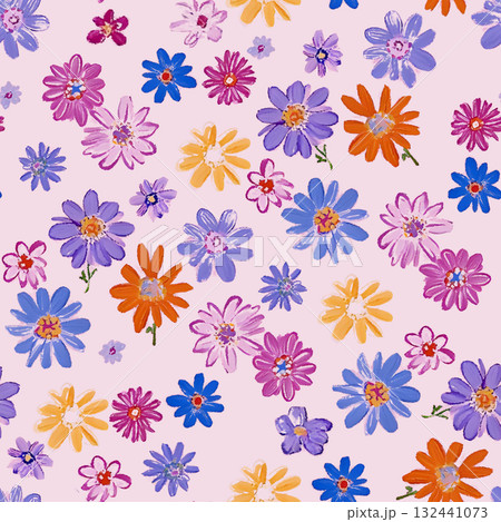Handpainted Diverse Artistic Floral And Landscape Pattern Collection Artwork Assortment 132441073