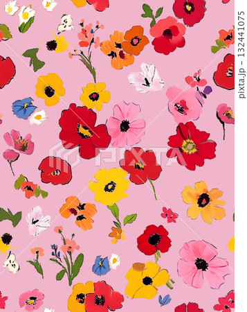 Handpainted Diverse Artistic Floral And Landscape Pattern Collection Artwork Assortment 132441075